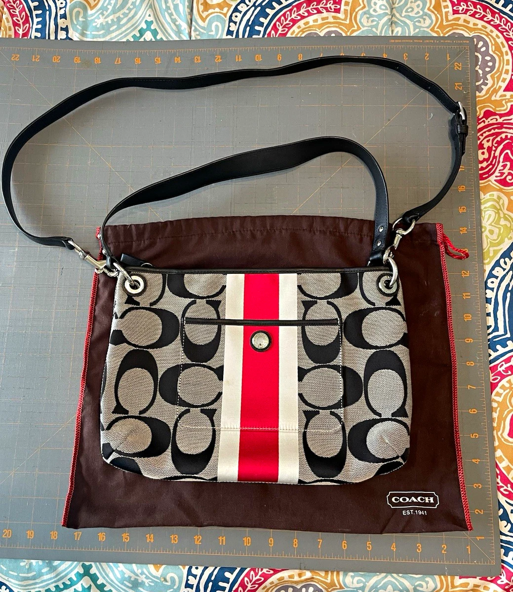 Coach Shoulder Bag Striped Bags & Handbags for Women for sale | eBay