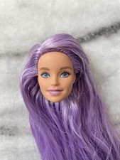 Barbie Color Reveal Fantasy Mermaid Doll Head Long Purple Lavender Hair