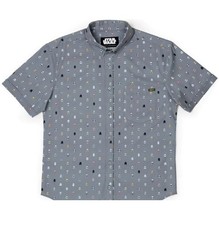 NWT RSVLTS MEN'S STAR WARS  LIL TROOPERS  SHORT SLEEVE BUTTON-UP SHIRT XS