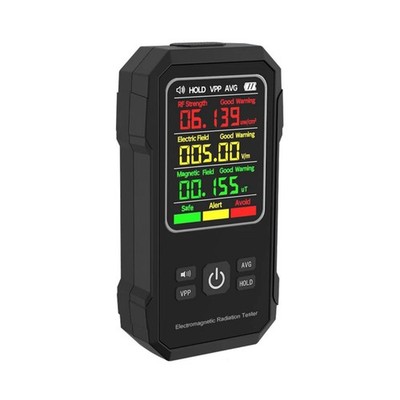 Digital Electromagnetic Field EMF Meter with Peak and Average Value Switching