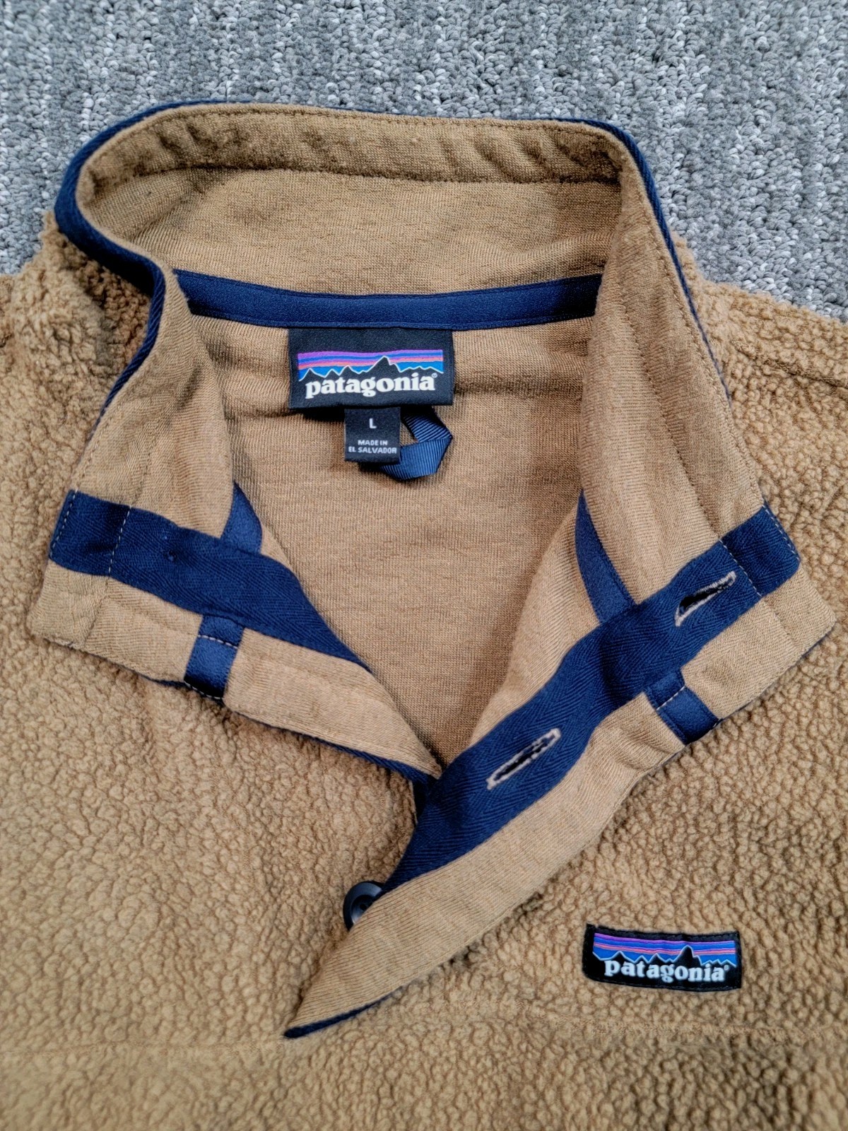 Patagonia Shearling Button Pullover Sweatshirt Me… - image 6