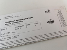 Ticket European Darts Championship Final-Session