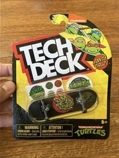 Tech Deck TMNT Teenage Mutant Ninja Turtles Santa Cruz Logo Fingerboard New