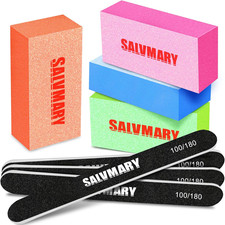 Nail Files and Buffers, Professional Manicure Tools Kit, 100/180 Grit Double Sid