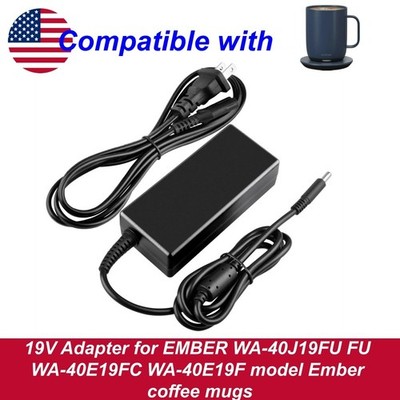 19V Adapter for EMBER WA-40J19FU FU WA-40E19FC WA-40E19F model Ember coffee mugs