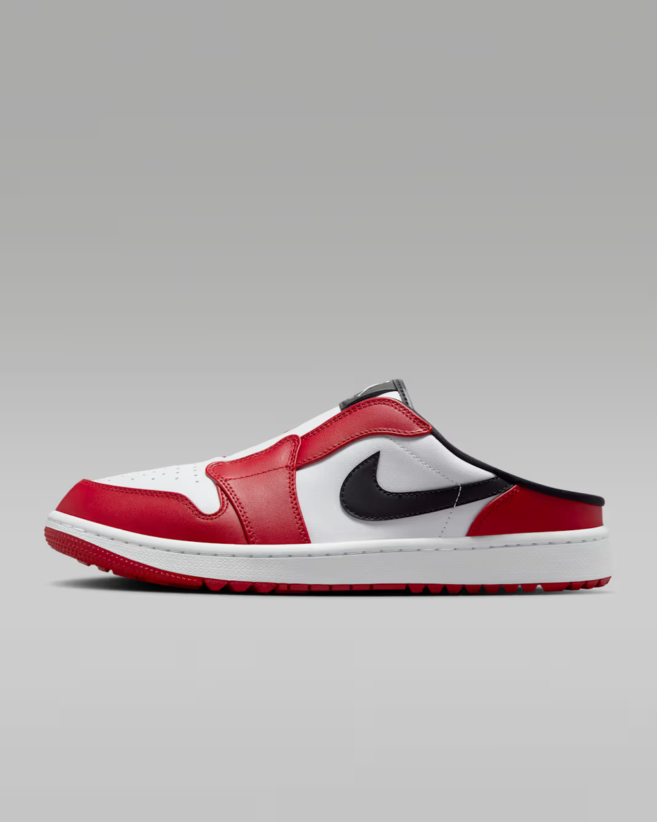 Jordan Golf シューズ 赤/黒/白 Air Jordan Mule Golf Shoes White Varsity Red Black Men's | Size 6