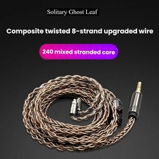 8-core hybrid litz cable of copper and silver-plated copper upgrade cable