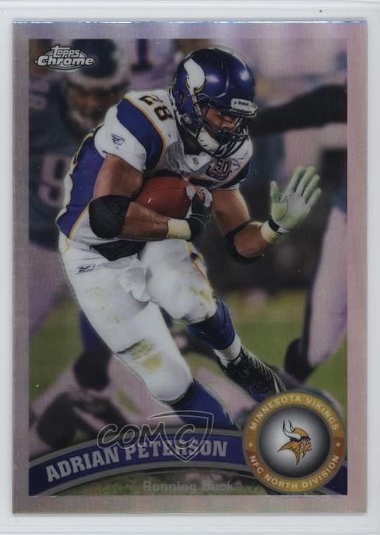 2011 Topps Chrome Refractor Adrian Peterson #220 0b6c
