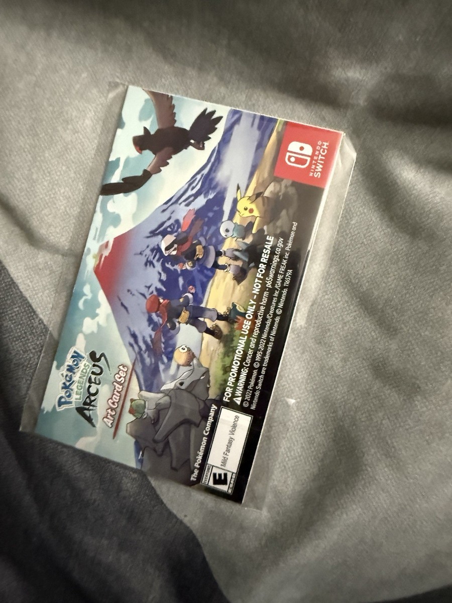 Pokemon Legends Arceus Preorder Bonus Card Pack Nintendo Switch New Sealed