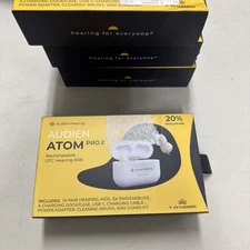 Audien Hearing Atom Pro 2 Wireless Rechargeable OTC Hearing Aids