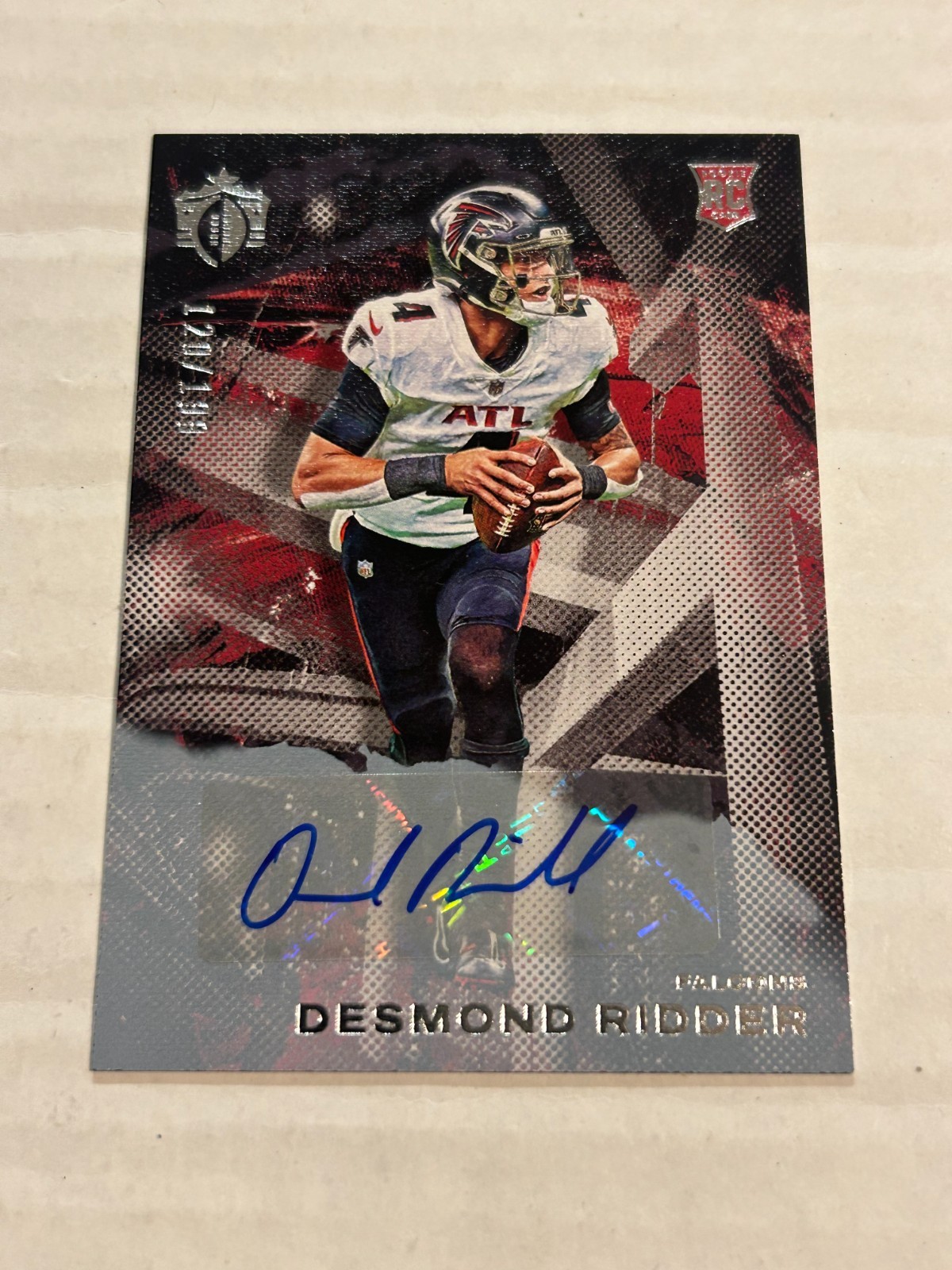 2022 PANINI CHRONICLES GRIDIRON KINGS DESMOND RIDDER 120/199 ROOKIE AUTO SP CS1