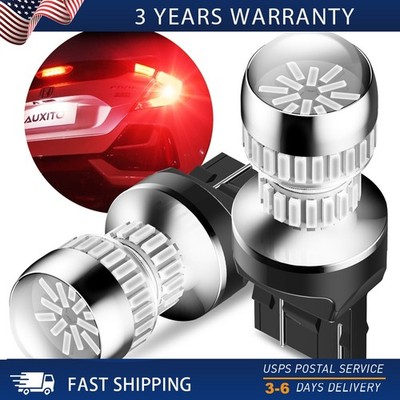 2x AUXITO 6000K White Switchback 7443 7440 7444NA LED Turn Signal Light DRL Bulb
