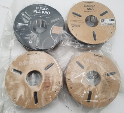 Lot of 4 ELEGOO 3D Printer Filament - Mixed lot