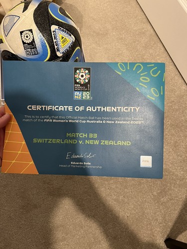 Official Match Used Ball Damen WM 2023 - Bild 2 von 5