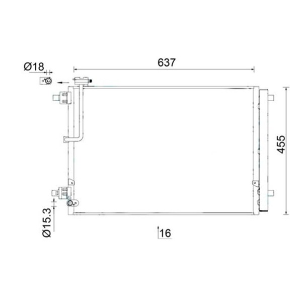 Mahle Klimakondensator KlimakÜHler Passend FüR Audi A8 | Ac 949 000S-image