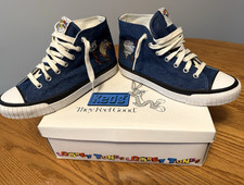 KEDS Looney Tunes TAZ Hi-Top Denim Sneakers Route 66 NMIB Tasmanian Devil 1993