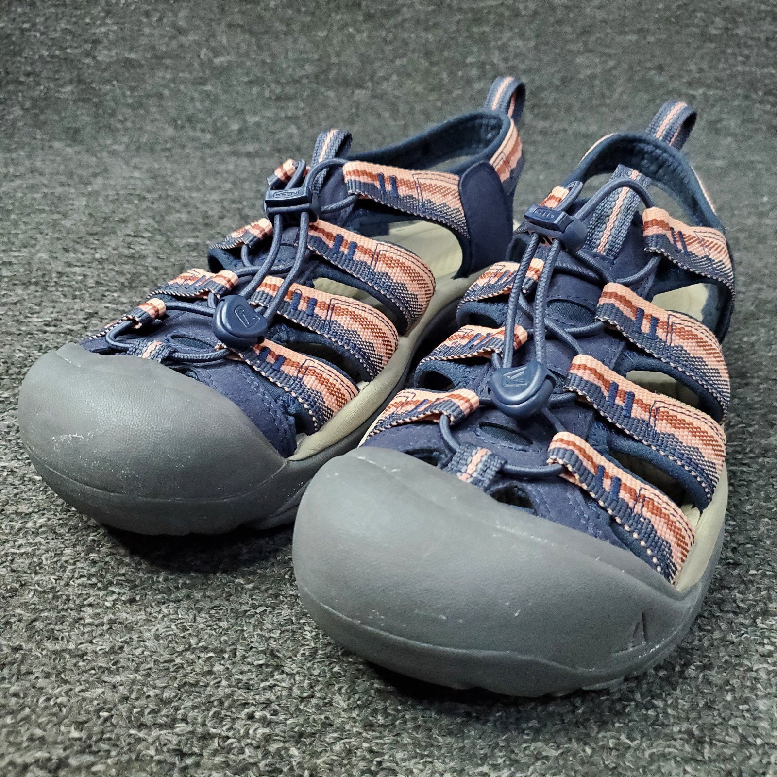 Sandali Keen donna US 9 5 EU 40 blu navy rosa alba Newport H2 slip on 1023967