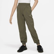 Nike Dri-FIT Pants Girls Medium Green Woven Training Joggers Athletic Running