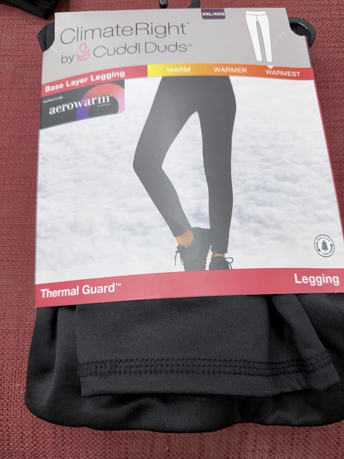 NWT Climate Right Cuddl Duds Women’s Aero Warm Black Leggings Warmer XXL
Opens in a new window or ta
