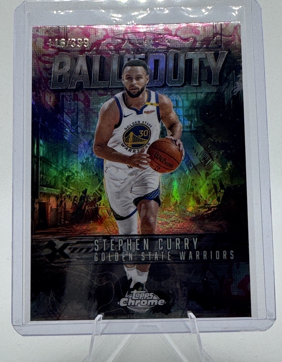 2026 Topps Chrome Steph Curry Ball Of Duty /399