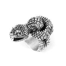 Knotted Snake Ring Solid 925 Sterling Silver Handmade Jewelry Made in the USA