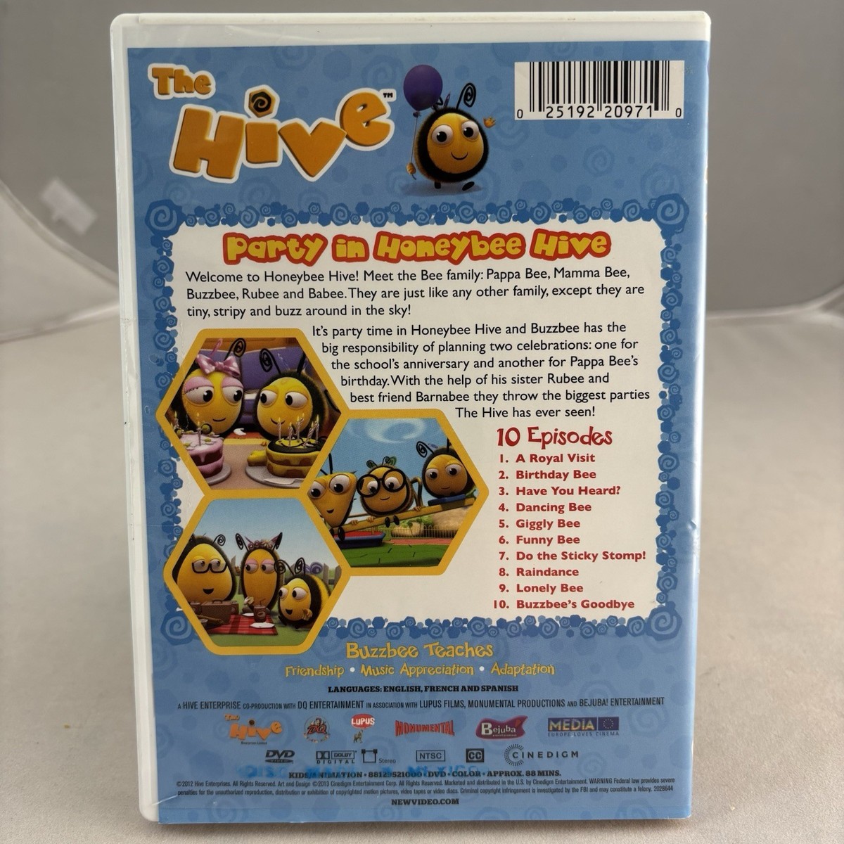 THE HIVE Party in Honeybee Hive (DVD 2012) 10 episodes, 88 minutes