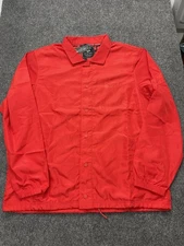 NWT - Ethika Relaxed Fit Lined Coaches Jacket Mens Size 2XL Red Embroidered Logo