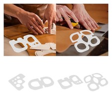 Round Corner Stitching Ruler, Acrylic Leather Positioning Ruler, Stitching