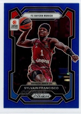 2023 Panini Prizm Turkish Airlines EuroLeague Blue /199 Sylvain Francisco 1u5y