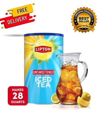 Lipton Caffeinated Unsweetened Instant Iced Tea Mix 28 Quarts Free Shipping