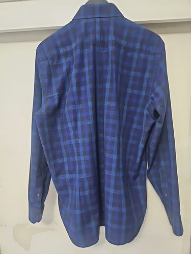 R By Robert Graham Handcrafted In Italy Windowpane/Geometric Dress Shirt SZ L - Bild 5 von 17
