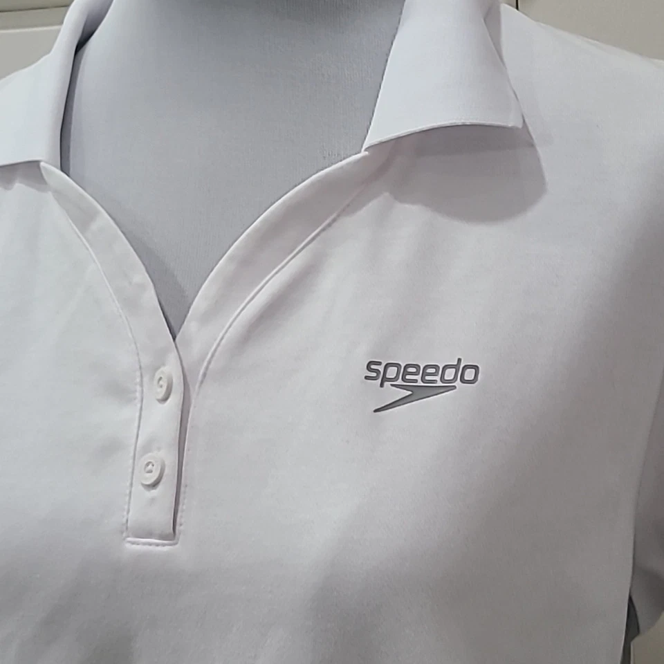 速比涛全新带标签女式白色 Polo 衫大号 — 第 3/4 张图片