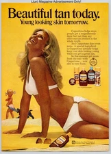 Coppertone Suntan Lotion Skincare Beautiful Tan Vintage 1972 Advertisement
