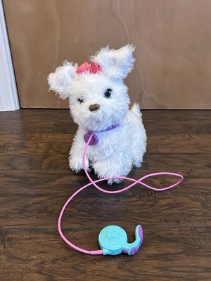 Hasbro FurReal Friends Get Up & GoGo My Walkin' Pup White Dog with Leash, 12''