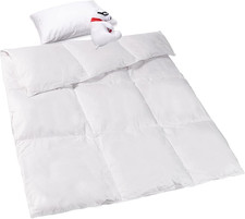 Hypoallergenic Goose Down Toddler Comforter - Soft All-Season Baby Blanket