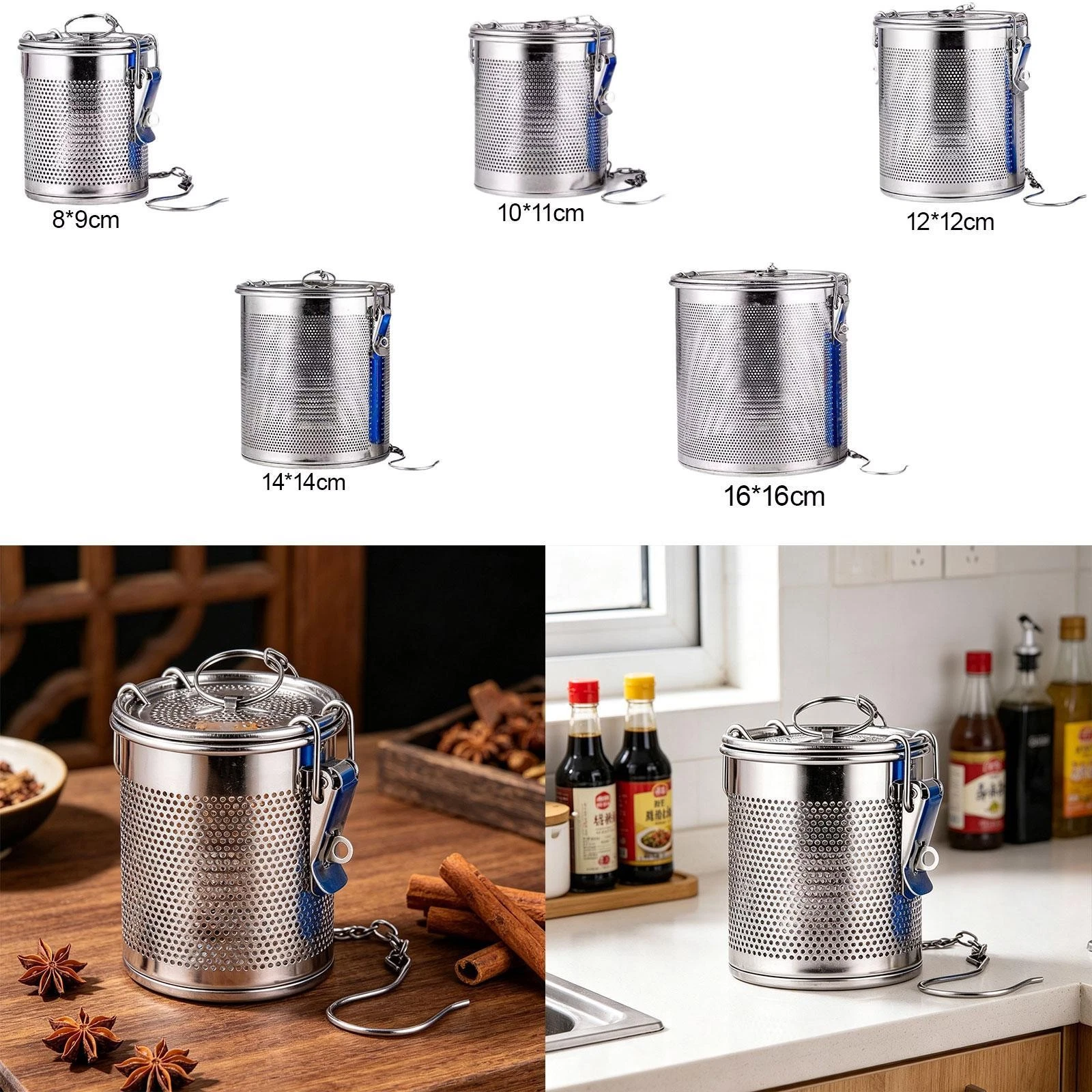 Mesh Tea Ball Infuser Reusable Multipurpose Filter for Restaurant Home Spice
Opens in a new window o