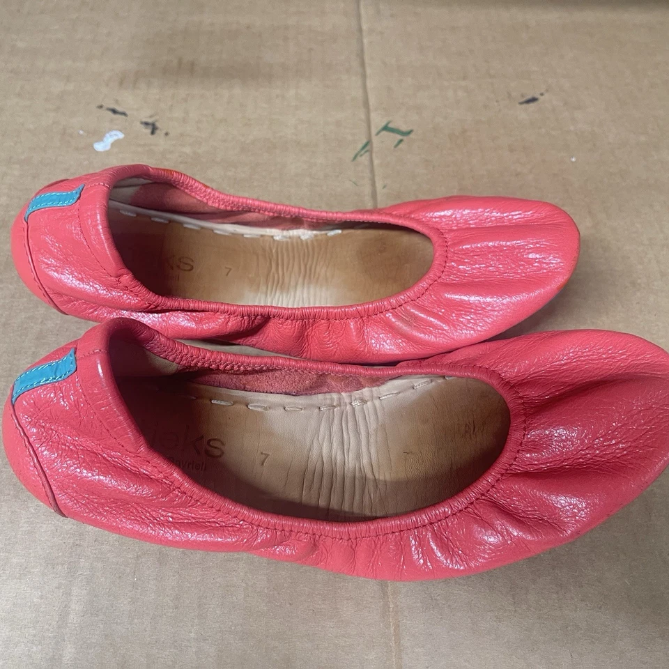 Tieks By Gavrieli Plegables Ballet Pisos Mujer Talla 7 Coral Rosa Amapola Foto 3 de 4