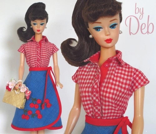 Flower Market -  Dress for Repro Vintage Silkstone Barbie Doll Clothes Fashions