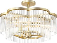 Minka Lavery 5454-856 Azura Semi Flush 3 B10.5 Candelabra E12 Socket BRASS
