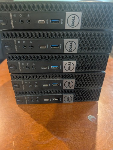 Lot of 5 Dell OptiPlex 7050 Micro i7-7700T 2.70GHz 8GB RAM 256GB SSD W11 Pro