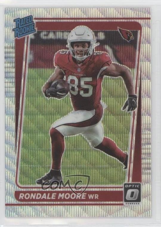 2021 Panini Donruss Optic Rated Rookie Wave Prizm /299 Rondale Moore #217 0nr3