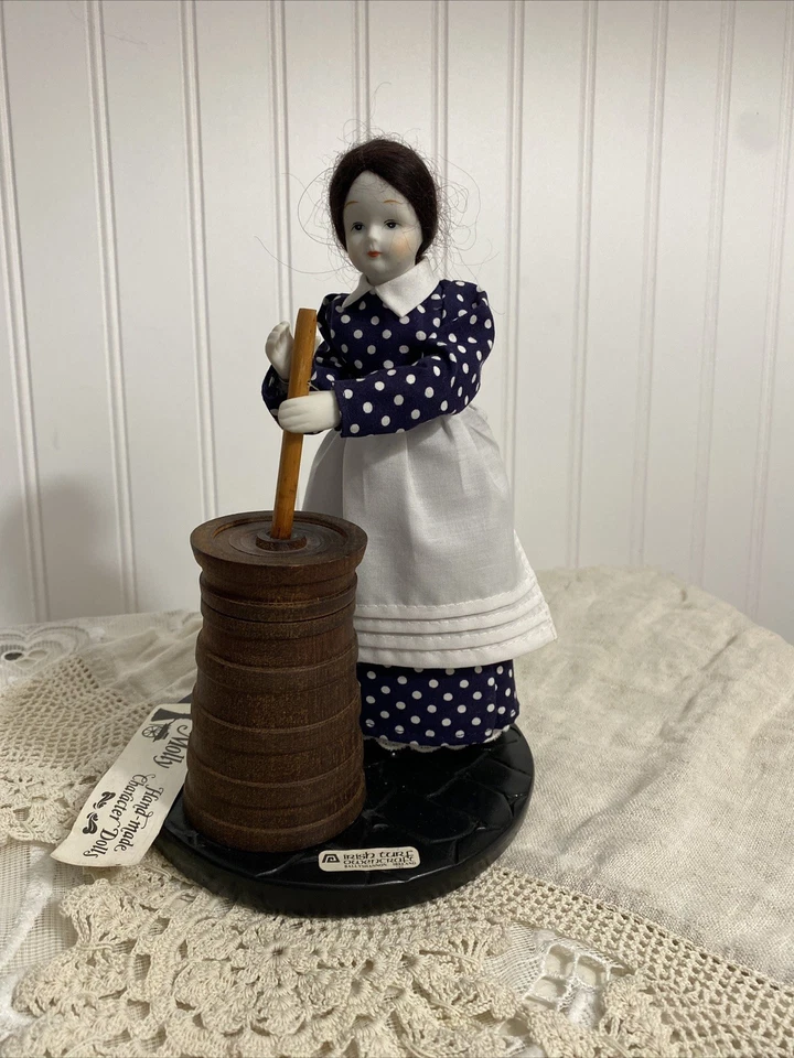 Vintage Doll Molly, Churning Butter - Image 3 of 4