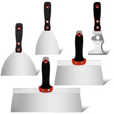 5 Pack Drywall Set, Includes 8” & 12” Taping , 4" & 6" Putty and 3” Multifunc...