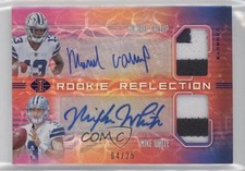 2018 Panini Illusions Blue 4/25 Michael Gallup Mike White Dual Patch Auto uk2