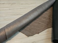 4-5oz METALLIC GRAPHITE DESIGNER SPLIT LEATHER HIDE SHEET,PANEL 12x12 12X24 8 sq