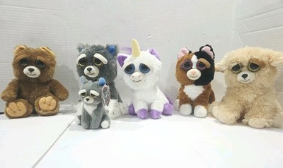 Fiesty Pets Lot of 6 Vicious Unicorn, Dog, Cat, Bear Plush Stuffed Toys