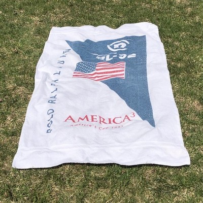 polo 1992 America's Cup タオル ラルフローレン Vintage Polo Ralph Lauren RL-92 AMERICA'S CUP 1992 Sailing White