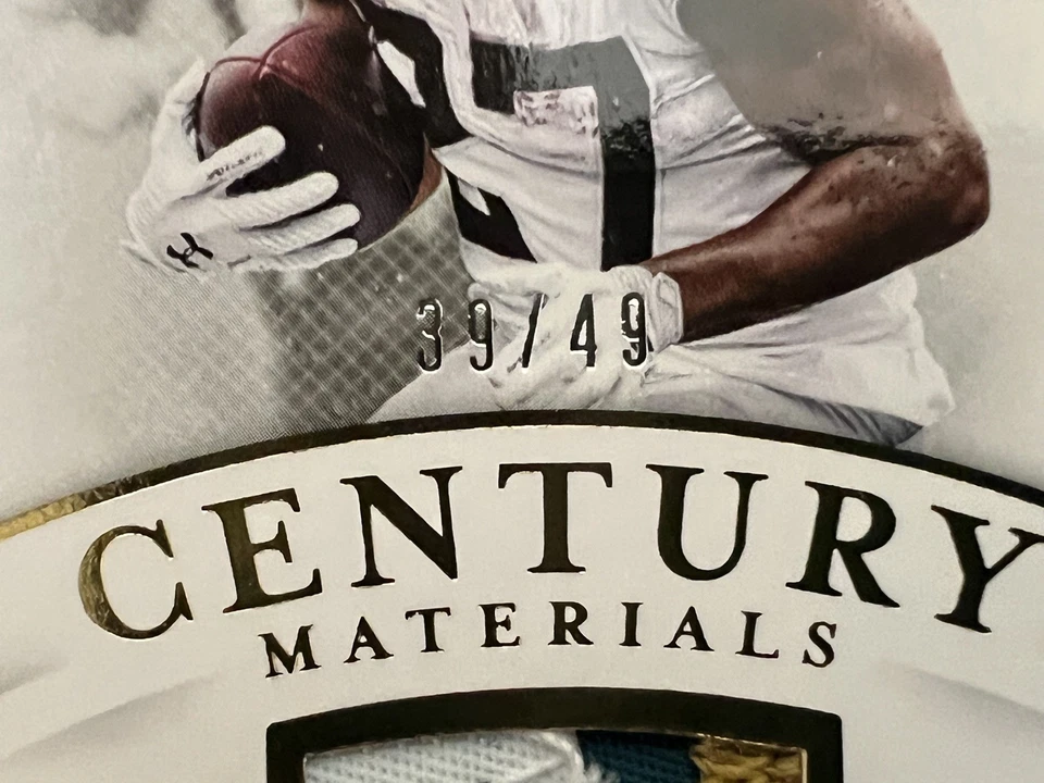 2018 National Treasures Leonard Fournette Century Materials 3 Color Patch /49 - Image 4 of 4