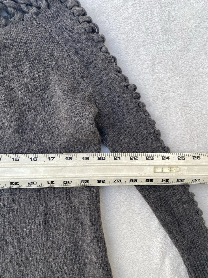 Suéter Corsé Para Mujer All Saints Laurentian Con Cordones Gran Tamaño Gótico Gris Us Talla 2 Foto 4 de 4