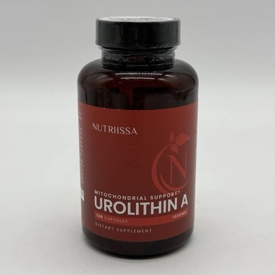 Nutriissa Urolithin A 1000mg Mitochondrial Support 120 Capsules EXP 05/2026